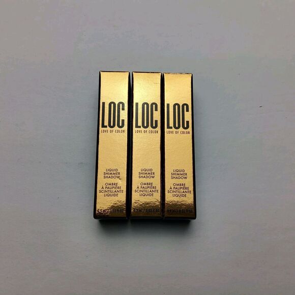 Lot Of 3-LOC Love of Color Liquid Shimmer Shadow .03 oz Travel Size Daybreak - Picture 1 of 3